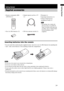 Page 7Getting Started
7GB
Inserting batteries into the remote
You can control the stand using the supplied remote. Insert two size AA (R6) batteries by matching the 
+ and – ends on the batteries to the markings inside the compartment.
 Do not leave the remote in an extremely hot or humid place.
 Do not use a new battery with an old one.
 Do not drop any foreign object into the remote casing, particularly when replacing the batteries.
 Do not expose the remote sensor to direct light from the sun or lighting...