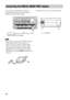 Page 1414GB
You can enjoy sound from the connected 
component on the system by connecting the 
DIGITAL MEDIA PORT adapter.Connect the AC power cord (mains lead) last.
 Do not connect or disconnect the DIGITAL MEDIA 
PORT adapter while the system is turned on.
 When you connect the DIGITAL MEDIA PORT 
adapter, be sure the connector is inserted with the 
arrow mark facing toward the arrow mark on the 
DMPORT jack. To detach the DIGITAL MEDIA 
PORT adapter, press and hold 
A and then pull out the 
connector....