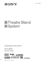 Page 13-291-730-21(1)
Theatre Stand 
System
©2008 Sony Corporation
RHT-G900
RHT-G1500 Operating Instructions
 