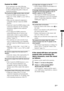 Page 3737GB
Additional Information
Control for HDMI
If you experience any of the following 
difficulties while using the “BRAVIA” Sync, 
use this troubleshooting guide to help you 
remedy the problem.
The Control for HDMI function does not work.
 Check the HDMI connection (page 11).
 Make sure “CTRL: HDMI” is set to “ON” in 
AMP menu.
 Make sure the connected component is 
compatible with the Control for HDMI 
function.
 Check the Control for HDMI settings on the 
connected component. See the operating...