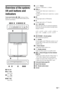 Page 1313 GB
Overview of the system/
lift unit buttons and 
indicators
Touch panel buttons (2 – 9): Touch any of these 
buttons once, to activate the panel (buttons light up), then 
touch the desired button.
1Disc slot
2Z – Eject
Eject a disc.
3H – Play
Play a disc.
4x – Stop
Stop a disc.52 +/– – Volume
Increases (+)/decreases (–) volume.
6PROG +/–
 In TV mode: Select next (+)/previous (–) 
channel.
 In FM mode: Select next (+)/previous (–) preset 
station.
7FM
Change input select to FM directly.
8TV
Change...