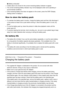 Page 183B: Battery exhausted
It takes about  one minute  for the correct remaining battery indicator to appear.
The correct remaining battery indicator may not be displayed under some  operating or
environmental conditions.
If the remaining battery time does not appear on the screen, press  the  DISP (Display
Setting)  button to display it.
How to store the battery pack
To maintain the battery pack’s function, charge the battery pack and then  fully discharge it
in the product at least once a year  before...