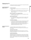 Page 11D:\WINNT\Profiles\noriko\Desktop\SONY TROY 2\2681559131_Troy2 
EN\2681559131\01US03WEL.fmmasterpage:3 columns Right
11
Introducing the TV
KDF-42E2000/KDF-46E2000/KDF-50E2000/KDF-55E2000
2-681-559-13(1)
Enjoying Your TV
To enjoy your TV for years to come and maintain its original picture quality, 
you should perform periodic maintenance.
Notes on the TVTo enjoy clear picture
❑
Prevent sunlight or other light sources from shining directly onto the 
screen.
❑The screen surface is easily scratched. Do not...