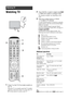 Page 1414  GB
Watching TV
1Press 1 on the TV (Front side) to switch on 
the TV.
When the TV is in standby mode (the 1 (standby) 
indicator on the front of the TV is red), press TV 
"/1 on the remote to switch on the TV.
2Press DIGITAL to switch to digital mode      
or  ANALOG to switch to analogue mode.
The channels available vary depending on the 
mode.
3Press the number buttons or PROG
 +/- to select a TV channel.
To select channel numbers 10 and above using the 
number buttons, enter the second and...