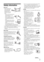 Page 77 GB
Safety informationMains lead Observe the followings 
to prevent the mains 
lead being damaged.
If the mains lead is 
damaged, it may result 
in a fire or an electric 
shock.
– When you disconnect the mains 
lead, disconnect it from the 
mains socket first.
– Be sure to grasp the plug when 
disconnecting the mains lead. 
Do not pull on the mains lead 
itself.
– Do not pinch, bend, or twist the 
mains lead excessively. The core 
conductors may be exposed or 
broken.
– Do not modify the mains lead.
–...