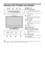 Page 12
12 GB
Overview of the TV buttons and indicators
Note
Make sure that the TV is completely switched off before unplugging the mains lead. Unplugging the mains lead while the TV is 
turned on may cause the indicator to remain lit or may cause the TV to malfunction.
1 (page 20)
2 /  – Input select/OK
 In TV mode (page 19): Selects the input 
source from equipment connected to the TV 
sockets.
 In TV menu: Selects the menu or option, and  confirm the setting.
3 2 +/-/ /
 Increases (+) or decreases (-) the...