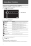 Page 4646 GB
Using Menu Functions
Navigating through TV Home Menu (XMB™)
The TV Home Menu/XMB™ (XrossMediaBar) provides quick access to programme listings, input 
sources, the settings menu of your TV and more.
1Press HOME to display the XMB™.
2Press G/g to select a category.
3Press F/f to select an item, then press  .
4Follow the instructions on the screen.
5Press HOME to exit.
~
 The options you can adjust vary depending on the situation.
 Unavailable options are greyed out or not displayed.
 “Photo”, “Music”...