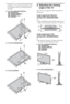 Page 1010GB
Be sure the TV is on the vertical position before 
switching on. TV set must not powered on with 
LCD panel face down to avoid uneven picture 
uniformity.
BFor KDL-55/46/40/37/32EX72x,
KDL-46/40HX72x,
KDL-46/40/37/32EX52x,
KDL-46/40/32CX52x,
KDL-32EX42x
BFor KDL-26/24/22EX320
BFor KDL-26EX321
2: Adjusting the viewing 
angle of the TV
This TV can be adjusted within the angles as 
illustrated.
Angle adjustment (Swivel) 
(except KDL-26/24/22EX320)
~
When adjusting the angle, hold the stand with one...