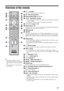 Page 99 GB
Overview of the remote
z The number 5, PROG + and A/B 
buttons have tactile dots. Use the tactile 
dots as references when operating the 
TV.
 If you turn the TV off, Theatre Mode is 
also turned off.
1"/1 – TV standby
Turns the TV on and off from standby mode.
2A/B – Dual Sound (page 24)
3Coloured buttons (page 12, 13, 15)
4/  – Input select / Text hold
 In TV mode (page 18): Selects the input source from equipment connected 
to the TV sockets.
 In Analogue Text mode (page 12): Holds the...