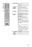 Page 1313 GB
C:\Documents and Settings\All Users\Documentos\SONY TELES\00 
MARTA_DTP IMDB\EX2L\4136111141\4136111141\050OVR.fmmasterpage:Left
KDL-52/46/40/37/32V5500
x-xxx-xxx-xx(x) qk RETURNPress to return to the previous screen of the 
displayed menu.
When playing a photo/music/video file: Press 
to stop the playback. (The display returns to the 
file or folder list.)
ql GUIDE  
(EPG)Press to display the Digital Electronic 
Programme Guide (EPG) (page 17).
w;DIGITALPress to display the digital channel that...