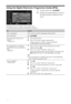 Page 20C:\Documents and Settings\All Users\Documentos\SONY TELES\00 
MARTA_DTP IMDB\EX2L\4136111141\4136111141\060WAT.fmmasterpage:Left
20 GB
KDL-52/46/40/37/32V5500
x-xxx-xxx-xx(x)
Using the Digital Electronic Programme Guide (EPG)
1In digital mode, press  GUIDE.
2Perform the desired operation as shown in 
the following table or displayed on the 
screen.
This function may not be available in some countries/regions.
To switch the GUIDE (Sony Guide or GUIDE Plus+), see page 43.
ToDo this
View a programme Press...