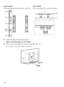 Page 5050
3Adjust the angle of the Mounting Hook.
Refer to the Instructions for SU-WL500.
4Remove the screws guided by the arrow marks   of the TV.
Do not remove any other screws from the TV.
Screw location
When installing the Mounting Hooks on the TV.
Hook location
When installing the TV onto Base Bracket.
Wall
TV
 