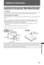 Page 3333 GB
Additional Information
Additional Information
Installing the Accessories (Wall-Mount Bracket)
To Customers:
For product protection and safety reasons, Sony strongly recommends that installing of your TV be 
performed by Sony dealers or licensed contractors. Do not attempt to install it yourself.
To Sony Dealers and Contractors:
Provide full attention to safety during the installation, periodic maintenance and examination of this 
product.
Your TV can be installed using the Wall-Mount Bracket...