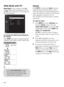 Page 2828 Wide Mode with PC
Wide Mode is also available for the PC 
settings. When a PC is connected to the TV 
and PC input is selected, you can change the 
PC Screen settings.
To change the Wide Screen Mode for 
PC Timing
Press WIDE repeatedly to cycle through the 
available modes while in the PC input mode.
Inputs
Press INPUT to display the Input menu and 
toggle through the external inputs to select 
your video signal for viewing including the TV 
mode. The inputs list consists of TV mode and 
other...