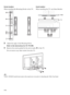 Page 5050
3Adjust the angle of the Mounting Hook.
Refer to the Instructions for SU-WL500.
4Remove the screws guided by the arrow marks   of the TV.
Do not remove any other screws from the TV.
~
 KDL-32EX600 model must remove the stand rear cover prior to detaching the Table-Top Stand. Screw location
When installing the Mounting Hooks on the TV.
Hook location
When installing the TV onto Base Bracket.
Wall
TV
 