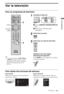 Page 237ES
Ver la televisión
Para ver programas de televisión
Para utilizar las funciones del televisor
Botón HOME
Púlselo para visualizar diversas pantallas de 
operaciones y ajustes.Botón OPTIONS
Púlselo para visualizar prácticas funciones 
basadas en el contenido o en la entrada actual.
z
Los botones del número 5, N, PROG + 
y AUDIO del mando a distancia cuentan 
con un punto táctil. Utilice estos puntos 
táctiles como referencia para usar el 
televisor.
1Encienda el televisor.
1Active ENERGY SAVING SWITCH...