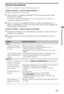 Page 259ES
Solución de problemas
Compruebe si el indicador 1 (modo de espera) parpadea en rojo.
Cuando el indicador 1 (modo de espera) parpadea
La función de autodiagnóstico está activada. 
1Cuente cuántas veces parpadea el indicador 1 (modo de espera) después de cada 
intervalo de dos segundos.
Por ejemplo, el indicador puede parpadear tres veces, apagarse durante dos segundos y, a 
continuación, parpadear tres veces más.
2Pulse 1 en el televisor para apagarlo, desconecte el cable de alimentación de ca e...