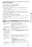 Page 279ES
Solución de problemas
Compruebe si el indicador 1 (modo de espera) parpadea en rojo.
Cuando el indicador 1 (modo de espera) parpadea
La función de autodiagnóstico está activada. 
1Cuente cuántas veces parpadea el indicador 1 (modo de espera) después de cada 
intervalo de dos segundos.
Por ejemplo, el indicador puede parpadear tres veces, apagarse durante dos segundos y, a 
continuación, parpadear tres veces más.
2Pulse 1 en el televisor para apagarlo, desconecte el cable de alimentación de ca e...