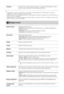 Page 16624 RO
~• „Luminozitate”, „Culoare”, „Tent culoare” úi „Claritate” nu sunt disponibile când „Mod imagine” se seteaz la 
„Strlucitor” sau când „Mod afiúare” se seteaz la „Text”.
• „Reducere zgomot” nu este disponibil atunci când „Modul imagine” este setat la „Fotografie” sau când „Mod afiúaj” este 
setat la „Text” sau „Fotografie”.
•„Setri avansate” nu este disponibil atunci când „Modul imagine” este setat la „Vivid” sau „Fotografie” sau când „Mod 
afiúaj” este setat la „Text” sau „Fotografie”....