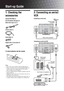 Page 4
4 GB
KDL-46/40/32S25102-684-953- 42(1)
Start-up Guide
1: Checking the 
accessories
Remote RM-ED008 (1)
Size AA batteries (R6 type) (2)
Mains lead (Type C-6) (1)
Coaxial cable (1)
Cable holder (1)
Support belt (1) and screws (2)
To insert batteries into the remote
Notes
• Observe the correct polarity when inserting batteries.
• Dispose of batteries in an  environmentally friendly way. 
Certain regions may regulate  disposal of the battery. 
Please consult your local authority.
• Do not use different...