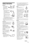 Page 77 GB
Safety informationMains lead Observe the followings 
to prevent the mains 
lead being damaged.
If the mains lead is 
damaged, it may result 
in a fire or an electric 
shock.
– When you disconnect the mains 
lead, disconnect it from the 
mains socket first.
– Be sure to grasp the plug when 
disconnecting the mains lead. 
Do not pull on the mains lead 
itself.
– Do not pinch, bend, or twist the 
mains lead excessively. The core 
conductors may be exposed or 
broken.
– Do not modify the mains lead.
–...