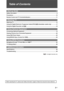 Page 3
3 GB
Table of Contents
Start-up Guide  4
Safety Information ............................................................................................................................ 9
Precautions .................................................................................................................... ................. 10
Remote Control and TV Controls/Indicators ................................................................................ 11
Watching TV
Watching TV...