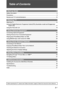 Page 33 GB
Table of Contents
Start-up Guide  4
Safety Information ............................................................................................................................ 8
Precautions ....................................................................................................................................... 9
Remote and TV Controls/Indicators ..............................................................................................10
Watching TV
Watching TV...