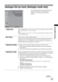 Page 29
29 GB
Using MENU Functions
Analogue Set-up menu (Analogue mode only)
You can change/set the analogue settings using the 
Analogue Set-up menu. To select options in 
“Settings”, see “Navigating through menus” 
(page 20).
1 Digit DirectWhen “1 Digit Direct” is set to “On”, you can select an analogue channel using one 
preset number button (0 - 9) on the remote.
Note
When “1 Digit Direct” is set to “On”, you cannot select channel numbers 10 and above entering 
two digits using the remote.
Auto TuningTunes...