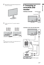 Page 55 GB
Start-up Guide2Place the TV set on the stand. Take care not to 
interfere with cables.
3Fix the stand to the TV using the supplied 
screws.
~If using an electric screwdriver, set the tightening torque at 
approximately 1.5 N·m (15 kgf·cm)
3: Connecting an 
aerial/VCR/ DVD 
recorder
KDL-46W4xxx
KDL-40W4xxx
KDL-40E4xxx
KDL-37V4xxxKDL-32W4xxx
KDL-32E4xxx
KDL-32V4xxx
KDL-26V4xxx
Connecting an aerial/cable
Connecting an aerial/ cable/ VCR/ DVD recorder
Coaxial cable
Scart lead
VCR/ DVD recorder Coaxial...