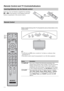 Page 2222 Remote Control and TV Controls/Indicators
Insert two size AA batteries (supplied) by matching 
e and E on the batteries to the diagram inside the  
battery compartment of the remote control.
Inserting Batteries into the Remote control
Remote Control
ButtonDescription
1DISPLAYPress once to display the information pertaining to the 
channel and/or program when available. The OSD (On Screen 
Display) will time out in a few seconds or press again to 
immediately turn off the display. You can also set the...