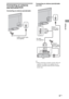 Page 55GB
Connecting an antenna 
(aerial)/cable/VCR
Connecting an antenna (aerial)/cableConnecting an antenna (aerial)/cable 
and VCR
~
When connecting an antenna (aerial) cable (not 
supplied), an adaptor (not supplied) may be 
required (Australian model and New Zealand 
model only).
Antenna (aerial) cable 
(not supplied)
Antenna 
(aerial) cable 
(not supplied)
Antenna 
(aerial) cable 
(not supplied) AV cable 
(not supplied)
VCR
Setting Up
 