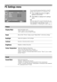 Page 4040 GB
PC Settings menu
You can select the options listed below on the PC 
Settings menu when the TV is connected to a PC.
1Press  /  repeatedly until  PC 
appears on the screen.
2Press MENU to display the PC settings 
menu.
Note
When you connect a PC to your TV for the first time, you 
may need to adjust the screen display. In such cases, perform 
“Auto Adjustment” or adjust the “Phase”, “Pitch”, 
“Horizontal Shift”, or “Vertical Shift” in “Others” (page 41).
Picture
Display Mode
Selects the display...
