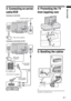 Page 55 GB
Start-up Guide3: Connecting an aerial/
cable/VCR4: Preventing the TV 
from toppling over
5: Bundling the cables
~The hook of the cable holder can be opened from either sides 
depending on attaching position.
Connecting an aerial/cable
Connecting an aerial/cable and VCR
Coaxial cable (supplied)
Mains lead (supplied)
Scart lead (not supplied)
VCR Mains lead
(supplied)
Coaxial cable
(not supplied)Coaxial cable
(supplied) Terrestrial signal or cable
Terrestrial signal
or cable
 