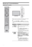 Page 10C:\Documents and Settings\All Users\Documentos\SONY 
TELES\2009\(05-06)AQUA_Paprika\PAPER_Paprika\18-
08_4151686111_KDL40Z5500(UK)\050OVR.fmmasterpage:Left
10 GB
KDL-52/46/40Z5500
4-151-686-11(1)
Remote and TV Controls/Indicators
Remote and TV controls
Buttons on the TV will work the same as those on the remote.
* In the TV menu, these buttons will work as F/f/G/g/.
z
•The number 5, N, PROG + and AUDIO buttons on the remote 
have a tactile dot. Use the tactile dots as a reference when operating 
the TV....