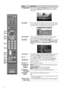 Page 2020
7FAVO R I T E SPress once to display the Favorites menu. Press again to 
exit from the Favorites menu. See page 28 for detailed 
information.
8GUIDEPress to open the TV Guide On Screen system. Press again 
to exit the Guide. For instructions on using a specific menu, 
see “How to Use TV Guide On Screen” on page 34.
9RETURNPress to go back to the previous screen or exit from the 
screen when displaying menu items and settings.
0HOMEPress to display the TV Home Menu/XMB
™ to access the 
TV Home Menu...