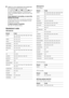 Page 4646 GB
4Switch on your equipment and check that 
the following main functions work.
H (playback), x (stop), m (rewind), M (fast 
forward), channel selection for both VCR and 
DVDs, TOP MENU/MENU and 
F/f/G/g only 
for DVDs.
If your equipment is not working, or some of the 
functions do not work
Enter the correct code or try the next code listed 
for the brand. However, not all models of every 
brand may be covered.
To return to normal TV operation
Press the TV function button.
Manufacturer’s codes
VCR...