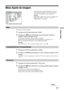 Page 143Utilizar o Menu
21 PT
Menu Ajuste de Imagem
Selecciona o modo de imagem.
1Carregue em OK para seleccionar “Modo”.
2Carregue em M/m para seleccionar um dos seguintes modos de 
imagem e depois carregue em OK.
Vívida: Para um melhor contraste e nitidez da imagem.
Standard: Para uma imagem padrão. Recomendada para o cinema em casa.
Personal.: Permite-lhe memorizar as suas definições preferidas.
Sugestão
Pode também alterar o modo de imagem carregando várias vezes em  .
1Carregue em OK para seleccionar a...