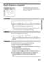 Page 65Arbeiten mit dem Menü
25 DE
Menü „Bildschirm einstellen“
Zum automatischen Wechseln des Bildformats je nach Sendesignal.
1Wählen Sie mit OK die Option „Auto Format“ aus.
2Wählen Sie mit M/m die Option „Ein“ aus und drücken Sie anschließend 
OK.
Wenn Sie Ihre Einstellung beibehalten wollen, wählen Sie „Aus“.
Tipps
• Auch wenn Sie unter „Auto Format“ die Option „Ein“ oder „Aus“ gewählt haben, können Sie 
das Bildformat jederzeit durch wiederholtes Drücken von   ändern.
• „Auto Format“ steht nur bei PAL-...