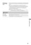 Page 2323 GB
Using MENU Functions
KLV-37/32/26S550A/KLV-32S530A
4-130-985-13(1)
FM Radio Set-up
(only in FM Radio 
mode)Preset up to nine FM radio stations. You can manually preset each FM radio station that 
can be received in your area and then store the radio frequency of the desired FM radio 
stations.
1Press F/f to select the desired FM radio station position, then press .
2Press F/f to search the FM radio stations. Searching stops automatically when a 
station is tuned in. If the station has a noisy...