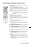 Page 1079
PT
Descrição geral dos botões do telecomando
1 Eliminação do som: Pressione este botão para eliminar o som do televisor. 
Pressione novamente para cancelar.
2  TV I/  - 
Ligação do televisor no modo standby: 
Pressione este botão para desligar temporariamente o televisor e que este entre no 
modo standby (o indicador  (Standby/Temp. Desligar) do televisor ilumina-se 
em vermelho). Pressione novamente para ligar o televisor a partir do modo 
Standby.
• Para poupar energia, recomendamos que desligue...