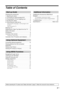 Page 33 GB
KLV-37/32/26S550A/KLV-32S530A
4-130-985-13(1)
Table of Contents
 12
Start-up Guide
Checking the accessories .................................. 4
1: Attaching the stand......................................... 4
2: Connecting an antenna/cable/VCR ................ 4
3: Preventing the TV from toppling over ............. 5
4: Bundling the cables ........................................ 5
5: Performing the initial set-up............................ 5
Selecting the language, country/region and 
location...