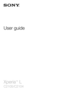 Page 1User guide
Xperia™
 L
C2105/C2104  