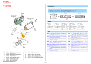 Page 20A6CCCE74558B3E905AD2CEF677F08944E4F80AE9D638E1A7EC0B95815DA1F3ED
NEX-3A/3D/3K/5A/5D/5K/5CK/5H_L2
2-15
Ref. No. Part No. DescriptionRef. No. Part No. Description
2-2-2. LCD  SECTION 
(NEX-3A/3D/3K)DISASSEMBLY
 51 4-186-568-01 INSULATING SHEET, LC CONNECTOR (Note6)
* 52 1-471-549-11 MAGNET (ND7.9X2.9X1.2) 53 4-186-569-01 INSULATING SHEET, LC FLEXIBLE (Note5, 6, 7) 54 X-2547-951-1 CABINET (REAR) ASSY, LC
* 55 4-186-563-01 RETAINER, LC FLEXIBLE
 56 A-1773-793-A FP-1237 FLEXIBLE BOARD, COMPLETE 57...