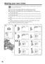 Page 9898
Making your own titles
You can make up to two titles and store them in cassette memory. Each title can
have up to 20 characters.
(1)Press TITLE in the standby, playback, or playback pause mode.
(2)Turn the SEL/PUSH EXEC dial to select 
, then press the dial.
(3)Turn the SEL/PUSH EXEC dial to select CUSTOM1 SET or CUSTOM2 SET,
then press the dial.
(4)Turn the SEL/PUSH EXEC dial to select the column of the desired character,
then press the dial.
(5)Turn the SEL/PUSH EXEC dial to select the desired...