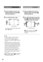 Page 2626
Recording movies
1 Slide the POWER switch  in the 
direction of the arrow until the  
(Movie) lamp lights up.
2  Press START/STOP  (or ).
To stop recording, press START/STOP 
 (or ) again.
Recording still images
1 Slide the POWER switch  in the 
direction of the arrow until the  
(Still) lamp lights up.
2  Press PHOTO   lightly to adjust the 
focus  (a beep sounds), then press 
it fully  (a shutter click sounds).
 appears beside . When  
disappears, the image has been 
recorded.
Tips  For...