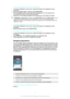 Page 20To Add an Application Shortcut to the Homescreen
1 To open the Application screen menu, drag the left edge of the Application screen
to the right.
2 Make sure  Custom order  is selected under  SHOW APPS.
3 On the Application screen, touch and hold an application icon, then drag the icon
to the top of the screen. The Homescreen opens.
4 Drag the icon to the desired location on the Homescreen, then release your finger.If Alphabetical  or Most used  is selected under  SHOW APPS instead of Custom order , you...