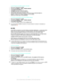 Page 34To add Internet and MMS settings manually
1 From your Homescreen, tap 
.
2 Find and tap  Settings > More  > Mobile networks .
3 Tap  Access Point Names  > 
.
4 Tap  Name  and enter a name as desired.
5 Tap  APN  and enter the access point name.
6 Enter all other information as required. If you don’t know what information is
required, contact your network operator for more details.
7 When you're done, tap 
, then tap  SAVE.
To view the downloaded Internet and MMS settings
1 From your Homescreen, tap...