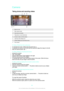 Page 89CameraTaking photos and recording videos
1Zoom in or out2Main camera screen3View photos and videos4Take photos or record video clips5Go back a step or exit the camera6Capturing mode settings icon7Camera settings icon and shortcut icons8Front camera
To Take a Photo from the Lockscreen
1 To activate the screen, briefly press the power key 
.
2 To activate the camera, touch and hold the camera icon 
, then drag it to the left.
3 After the camera opens, tap 
.
To Take a Photo by Touching the Screen
1...