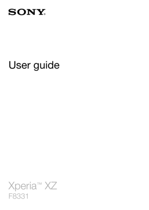 Page 1User guideXperia 