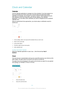 Page 115ClockandCalendar
Calendar Use the Calendar application to manage your time schedule. If you have signed in to
and synchronised your device with one or several online accounts that include
calendars, for example, your Google